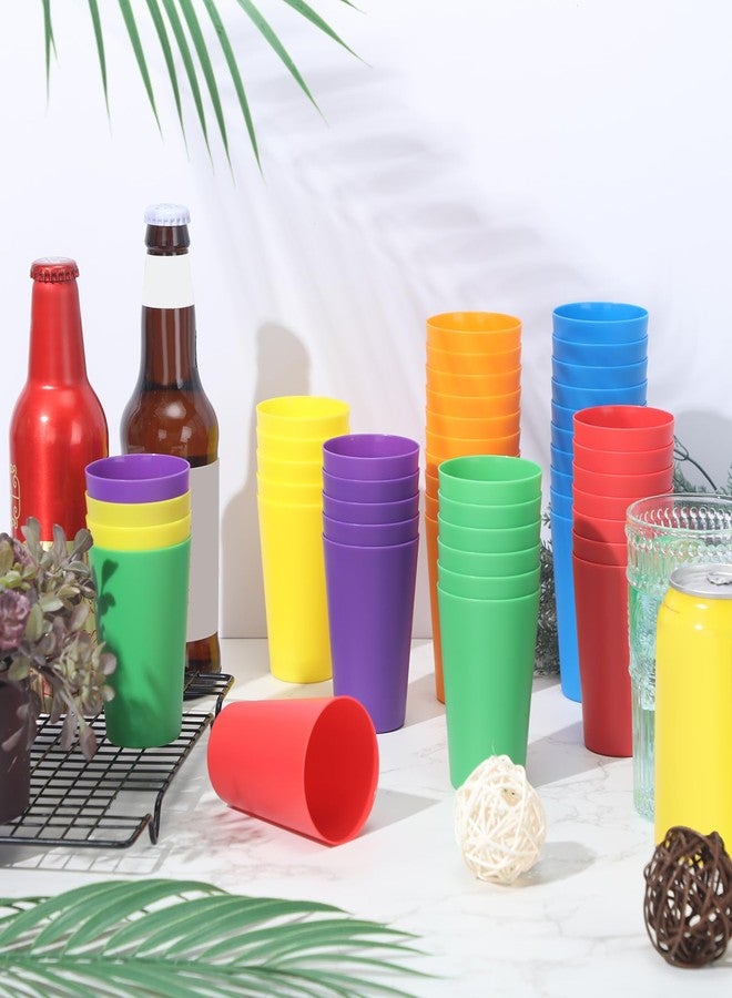 Yahenda 200 Pack 5.5 oz Plastic Cups Reusable Drinking Cups for Children Colorful Plastic Small Stackable Toddler Unbreakable for Baby Adults Christmas Fiesta Restaurant - Image 4